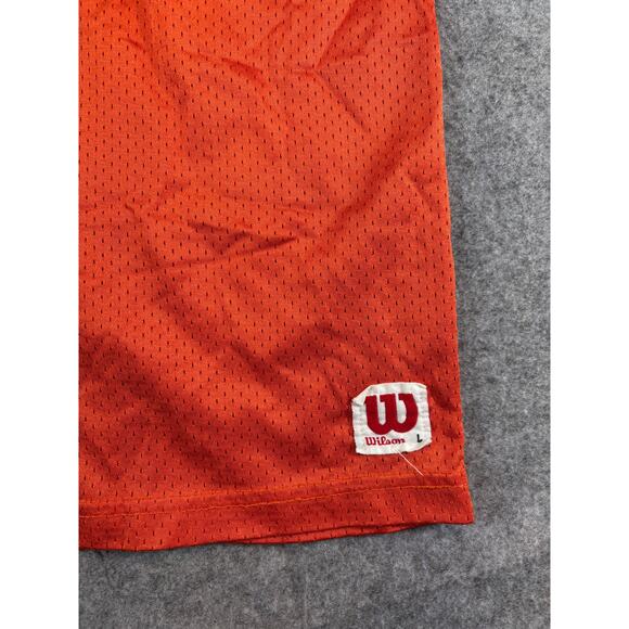 Vintage Denver Broncos John Elway NFL Wilson Jersey Mens Large Orange Football - Picture 3 of 6